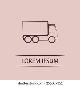 Vector illustration of a truck 
