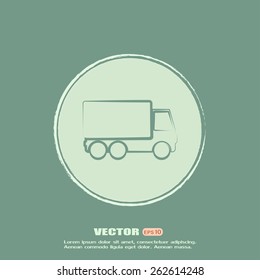 Vector illustration of a truck 