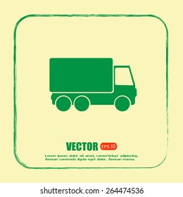 Vector illustration of a truck 