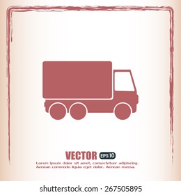 Vector illustration of a truck 