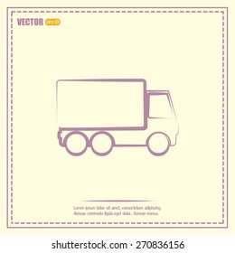 Vector illustration of a truck 