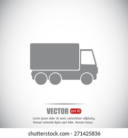 Vector illustration of a truck 