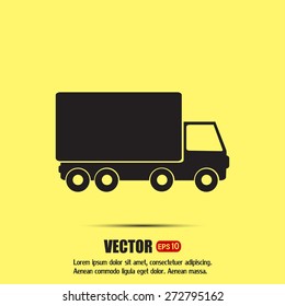 Vector illustration of a truck 