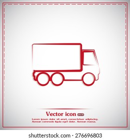Vector illustration of a truck 