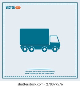 Vector illustration of a truck 