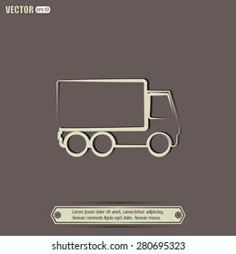 Vector illustration of a truck 
