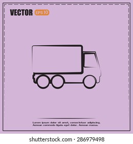 Vector illustration of a truck 