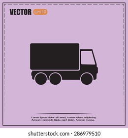 Vector illustration of a truck 