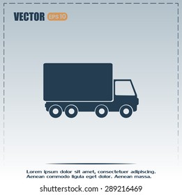Vector illustration of a truck 