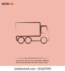 Vector illustration of a truck 