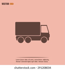 Vector illustration of a truck 