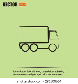 Vector illustration of a truck 