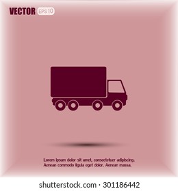 Vector illustration of a truck 