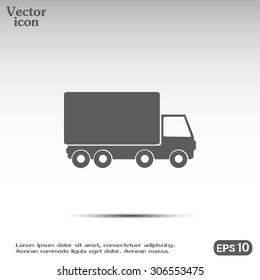 Vector illustration of a truck 