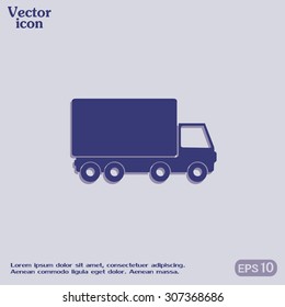 Vector illustration of a truck 