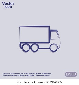 Vector illustration of a truck 