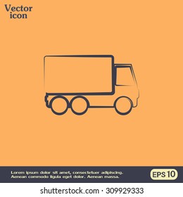 Vector illustration of a truck 