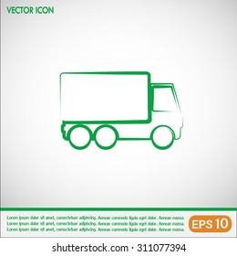 Vector illustration of a truck 