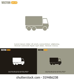 Vector illustration of a truck 