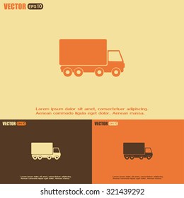 Vector illustration of a truck 