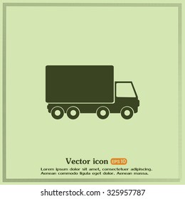 Vector illustration of a truck 