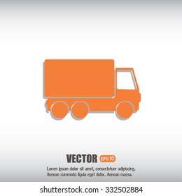 Vector illustration of a truck 