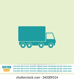 Vector illustration of a truck 
