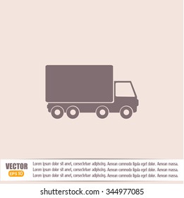 Vector illustration of a truck 