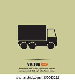 Vector illustration of a truck 