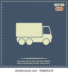 Vector illustration of a truck 