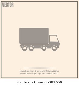 Vector illustration of a truck 