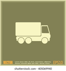 Vector illustration of a truck 