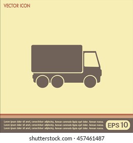 Vector illustration of a truck 