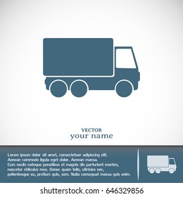 Vector illustration of a truck 