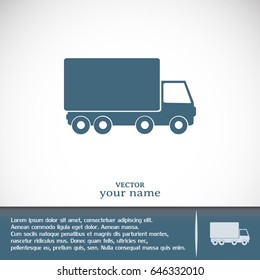 Vector illustration of a truck 