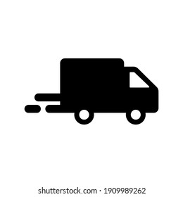 Vector illustration of a truck. delivery icon.