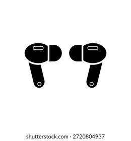 Ilustração vetorial do True Wireless Stereo (TWS), um dispositivo de áudio que combina com os ouvidos sem fios. Isolado com um plano de fundo vazio, editável e de cor pode ser alterado.