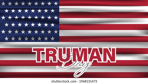 Vector Illustration of Truman Day. A holiday to celebrate the birth of Harry S. Truman. svg