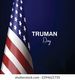 Vector Illustration of Truman Day. A holiday to celebrate the birth of Harry S. Truman. Truman Day