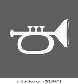 Vector illustration of trumpet