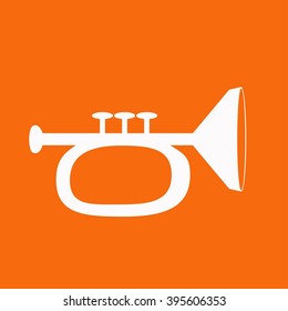 Vector illustration of trumpet