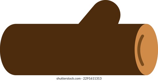 Vector illustration of a trunk icon. Wood.