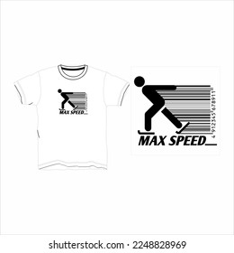 Vector illustration of t-shirt design . Front  views