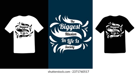 VECTOR ILLUSTRATION FOR T-SHIRT DESIGN, TRENDY TYPOGRAPHY FOR T-SHIRT TEMPLATE