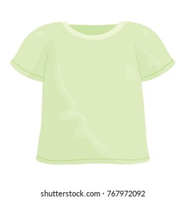 Vector illustration of t-shirt isolated on plain white background