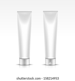 Vector Illustration of Tube for Cosmetic Package