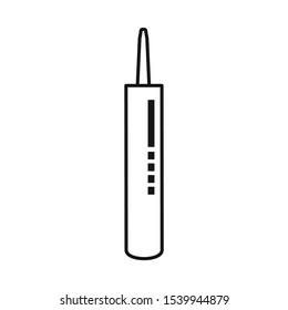 Vector illustration of tube and super symbol. Web element of tube and caulk vector icon for stock.