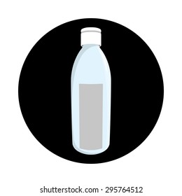 Vector Illustration of  tubular bottle