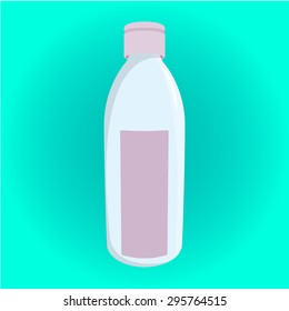 Vector Illustration of  tubular bottle