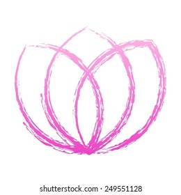 Vector illustration of Tulip abstract